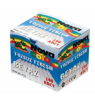 Nova Color Tozsuz Tebeşir Beyaz 100Lü