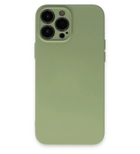 Durukar® iPhone 13 Pro Kılıf Nano içi Kadife Silikon - Yeşil