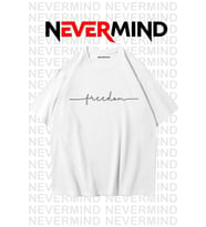 Erkek Oversize “Freedom” Baskılı Erkek Tişört – Yazlık Rahat Pamuklu Tshirt (Beyaz)