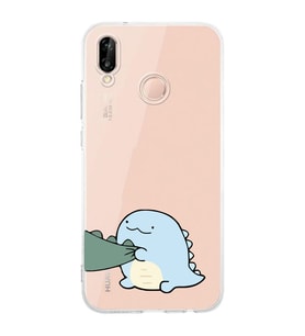 Huawei P20 Lite Uyumlu Baskılı Yumuşak Silikon Şeffaf Telefon Kılıfı