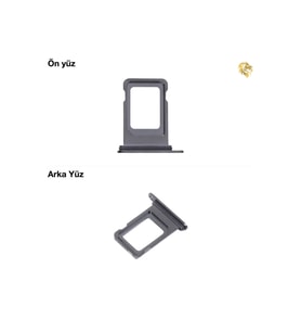 iphone 14 Pro Sim İç Yuvası Tekli Siyah Sim yuvası sim tepsisi sim aparatı yeni sim yuvası tekli sim tepsisi sim çekmecesi