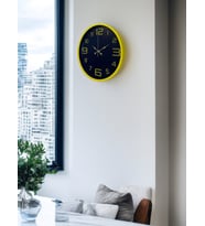36 Cm Sarı Gold Rakamlı Duvar Saati (Standart)