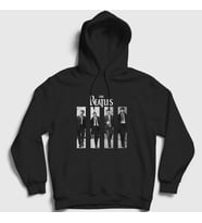 Presmono Unisex Siyah The Beatles Kapüşonlu Sweatshirt 115587tt
