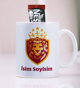 Aslanlar taraftarları Kupası kişiye özel isimli