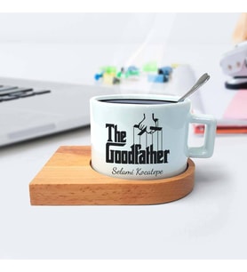 Kişiye Özel The Goodfather İsimli Lüks Çay Fincanı