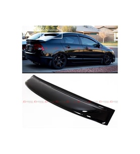 Honda Civic Fd6 2007-2012 Cam Üstü Spoiler (Plastik) (Siyah)