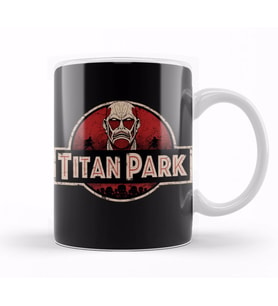 Attack On Titan Titan Park Kupa Bardak Porselen