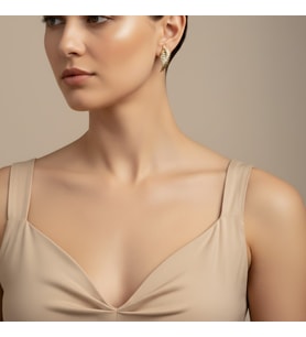 STİL İNCİSİ/XUPING JEWELRY KANAT MODEL ZİRKON TAŞLI KÜPE