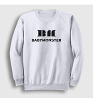Presmono Unisex Beyaz Logo K Pop Baby Monster Babymonster Sweatshirt 490793tt (Beyaz)