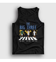 Presmono Unisex Siyah Big Three Novak Rafael Roger Tenis Atlet 451948tt