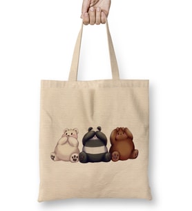 We Bare Bears 01 Bez Çanta Uzun Saplı