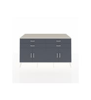 Kronos Konsol 2 Raflı 4 Çekmeceli 8 Kapaklı 176x59x99 Aytaşı-Antrasit