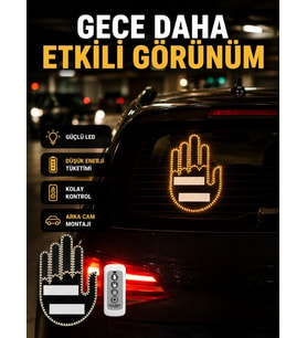 A Kalite Uzaktan Kumandalı Led Park Uyarı Işığı El Figürlü Model