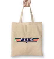Top Gun Maverick Text Bez Çanta Uzun Saplı