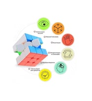 Zeka Küpü 3 X 3 Şekilli Rubik Sabır Küpü Zeka Oyunları Speed Küp