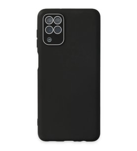 Durukar® Samsung Galaxy A22 Kılıf Lansman Glass Kapak - Siyah