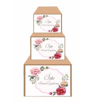 Çeyiz Kolisi Etiketi 12 Adet 20x30 cm Etiket Sticker