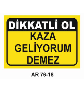 İŞ GÜVENLİĞİ UYARI LEVHASI 1 ADET PVC 21 X 29CM