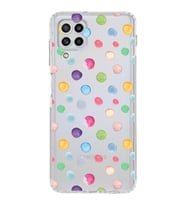 PrintiFy Samsung Galaxy M22 ile Uyumlu Water Color 6  Kamera Korumalı Şeffaf  Kılıf