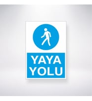 Yaya Yolu 21x28 Arkası Yapışkanlı Levha