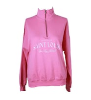 Trender Saınt Louıs Yarım Fermuar 2 İp Pembe Kadın Sweatshirt 26YDT1000032