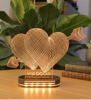3 D Led Kişiye Özel Dekoratif Lamba (Günışığı)