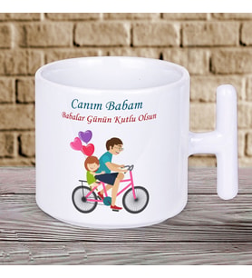 Canım Babam Babalar Günün Kutlu Olsun Yazılı Hediyelik T Kupa Bardak-3