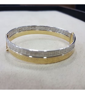 Altın Kelepçe 14K Versage Tasarım 5,5 mm (Çok Renkli)