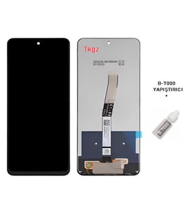 Tkgz - Xiaomi Redmi NOTE 9S Uyumlu Lcd Ekran Dokunmatik Servis + B-7000