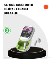 Kayar Kapaklı Şarj Kutusu Ve Dokunmatik Ekranlı Bluetooth Stereo Kulaklık
