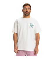Quiksilver HW OUTSIDE INSIDE SS Beyaz Erkek T-Shirt EQYZT08032-WBK0