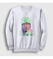 Presmono Unisex Beyaz Look Billie Eilish Sweatshirt 154361tt