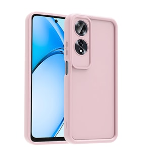 Oppo A60 Uyumlu Kılıf Kamera Korumalı Zore Ananas Kapak (Pembe)
