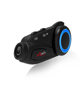 Maxto M3 intercom  360 Derece Dönen Kask Klipsli Kameralı Motosiklet Kask İntercomu
