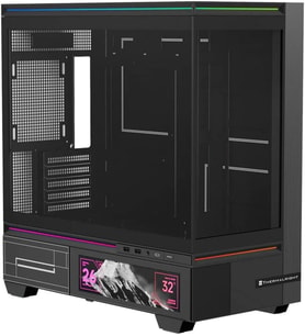 Thermalright Tl-M10 Vision Black Argb Temperli Cam Mid Tower Matx Gaming Kasa