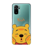 Redmi Note 10/Note 10S Uyumlu Winnie The Pooh Desenli Şeffaf Telefon Kılıfı