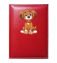 PROMOSYON DENİZİ  SEVİMLİ KÖPEK 3 GÖRSELLİ KIRMIZI RUHSAT KABI