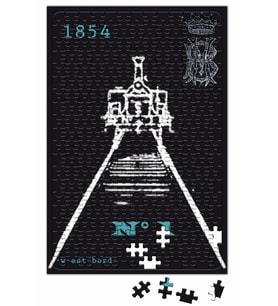 Locomotiva Baronesa N° 1 1854 Puzzle 240 Parça Yapboz