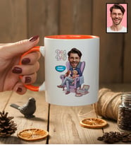 Kişiye Özel Karikatürlü Dog Dad Köpek Babası Kupa Bardak Babalar Günü Hediyesi