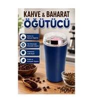 Otomatik Paslanmaz Çelik Kahve ve Baharat Öğütücü – Yedek Bıçaklı