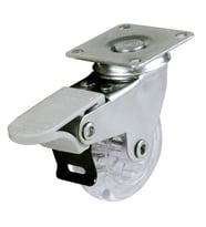 Hafele Tekerlek Frenli Ø50x66mm, Şeffaf
