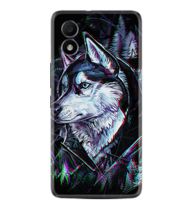 TCL 303 Kılıf Silikon Desen Özel Seri Dog Eyes 1761