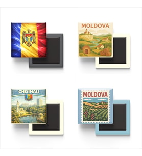 Buzdolap Magnetleri - Moldova Kişinev - 4'lü Set Magneti