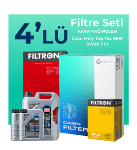 Filtron Range Rover Sport 2.0 Benzinli Filtre Bakım Seti Liqui Moly Motor Yağlı (2017-2023) 4 Lü