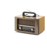 Bluetooth Nostaljik Hoparlör Fm Kumandalı 31 X 17.7 X 19.9 Cm NS6670BT