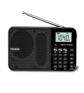 Tecsun A5 Taşınabilir Şarjlı Cep Radyosu Bluetooth Hoparlör FM Radyo MP3 Çalar & Ses Kayıt Cihazı
