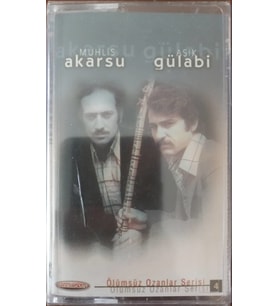 (Plak Değildir KASET tir) Muhlis Akarsu Aşık Gülabi Ölümsüz Ozanlar Serisi Açılmamış Jelatininde Kaset
