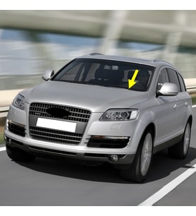 Audi Q7 2007-2009 Ön Cam Sol Sürücü Taraf Silecek Kolu 4L1955407A (Siyah)