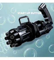 SİYAH ÇOKLU KÖPÜK ATAN KÖPÜK TABANCASI BUBBLES GUN BALONCUK TABANCASI PİLLİ KÖPÜK MAKİNASI BLACK GUN