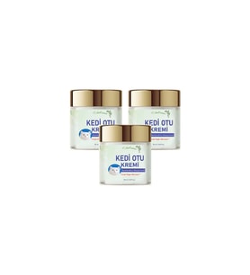 Kedi Otu Kremi 50 ml 3 Adet Kafur Ağacı Yağı İçerikli Rahatlatıcı Krem